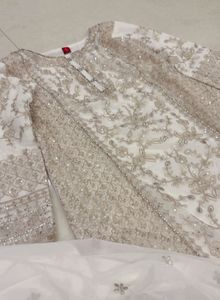 Elegant Cream Kurta Set with Gold Embroidery