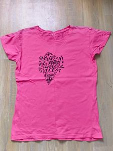 Pink "Life is Better with Ice Cream" T-Shirt
