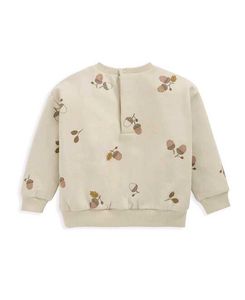 Cute Acorn Print Sweatshirt