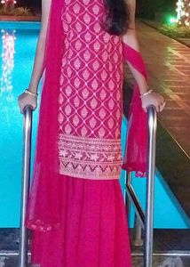 3 piece Beautiful Pink Lehenga Choli Set