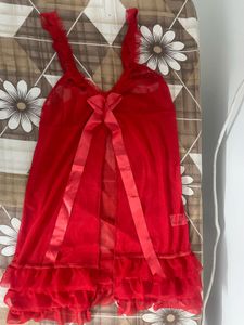 Sexy Red Babydoll Lingerie Set