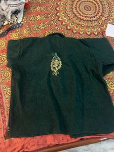 Embroidered woolen Jacket -thick sweater