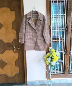 Plaid Oversized Coat
