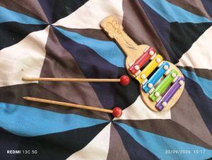 Wooden Guitar Xylophone Toy with Mallets