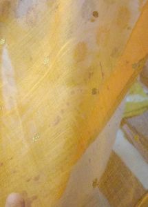 Pure Chanderi Silk Saree Yellow