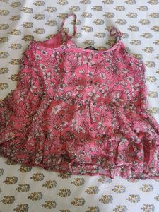 Pink Floral Cami Top