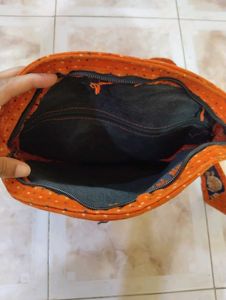Vibrant Rajasthani Mirror Work Round Bag