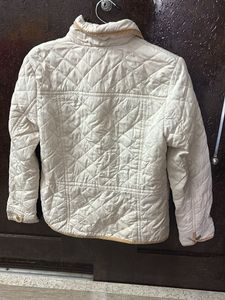 Cream Quilted Jacket