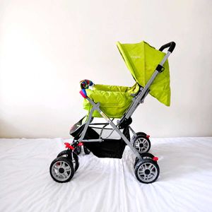 Little Pumpkin Baby Pram Reversible Handle Foldabl