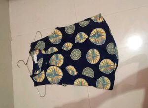 Unique Compass Print Sleeveless Top