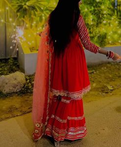 Elegant Red Kurta Set with Dupatta