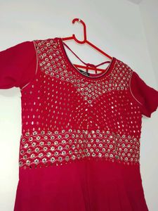 Elegant Magenta Anarkali Gown
