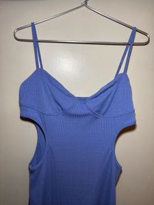 🔴CLEARANCE SALE 🔴 Blue Cut-Out Mini Dress