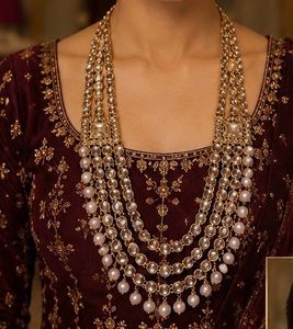 Exquisite Kundan &amp; Pearl Necklace Set