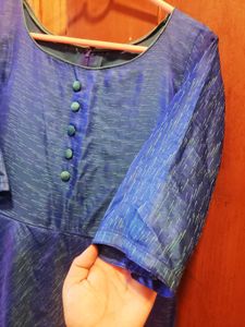 Elegant Blue Anarkali Kurta