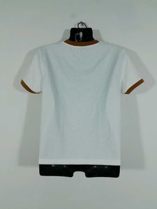 Cream Printed T-Shirt