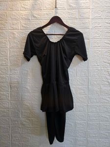 Elegant Black Swimsuit Dress