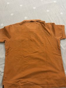 Men's Orange Polo Shirt with Pocket