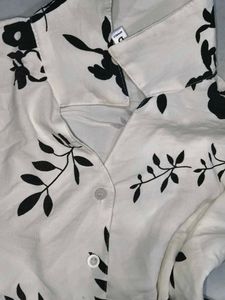 Chic Floral Print Long Sleeve Shirt