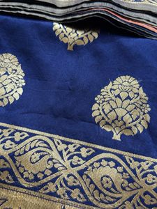 ‼️OFFER ‼️Navy Blue Saree