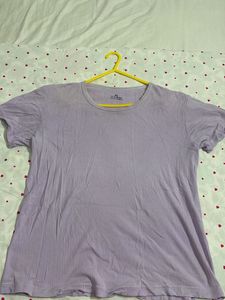 Lavender Ribbed T-Shirt