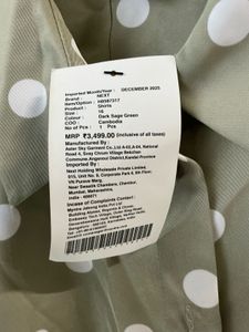 Green Polka Dot Button-Up Shirt