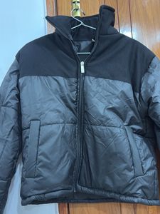 crop  Black Puffer Jacket