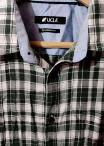 UCLA Plaid tailored Cotton Shirt Size - M
