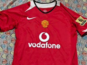 Vintage Manchester United Vodafone Jersey