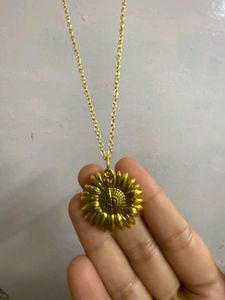 Golden Chain With The Pendant
