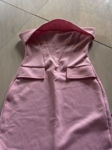 Pink Pocket Tube dress