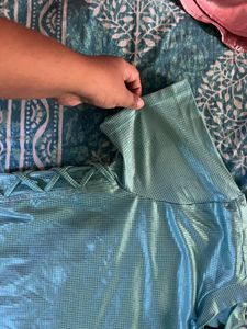Chic Metallic Crop Top