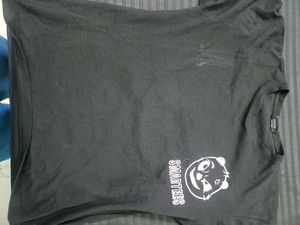 printed black oversized premium T shirt