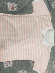 Striped Short Sleeve Top