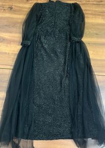 Sparkling Black Ethnic Gown