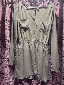 Chic Olive Green Romper