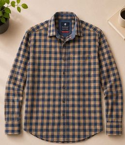 Men's Plaid Button-Down Shirt