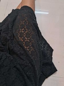 Sexy Lace V neck Black Dress♥️