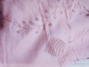 organza Pink Saree