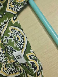 Printed Green Kurta