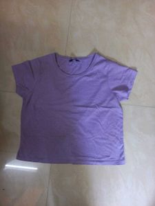 Women's Casual Lavender T-Shirt