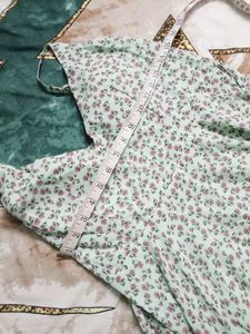 Light Blue Floral Mini Dress
