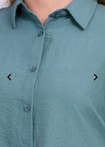 Shein Green Button-Down Shirt