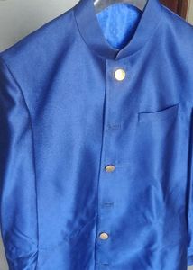 Stylish Blue achkan