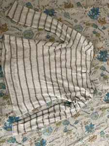 Chic Striped Twist-Front Top
