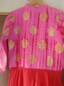 Red &amp; Pink Ethnic Dress