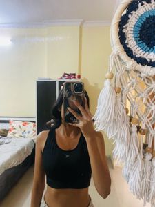 Black Padded Sports Bra