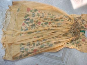 Embroidered Floral Ethnic Gown