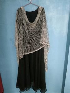 Beautiful black georgette Gown