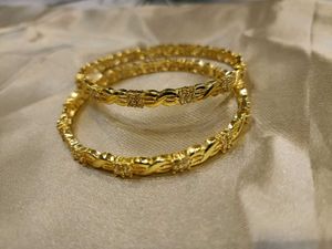 24kt Real Gold Plated CZ Bangles